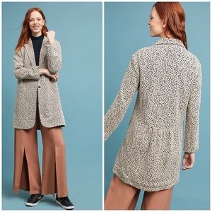 Anthropologie Cartonnier Rowan Leopard Blazer Coat